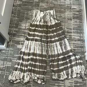 Girl, fish wide leg pants with pockets